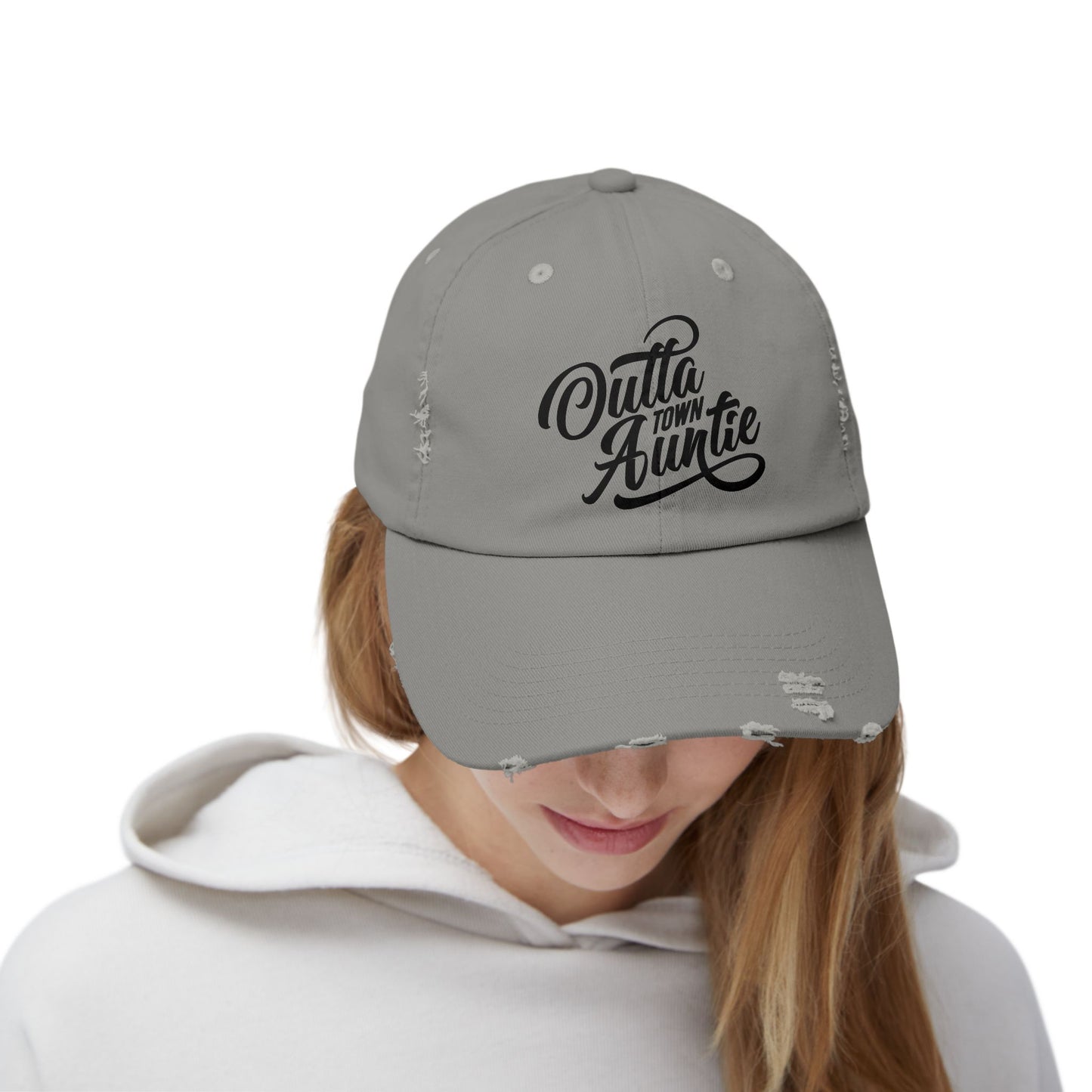 Unisex Distressed Cap | Outta Town Auntie