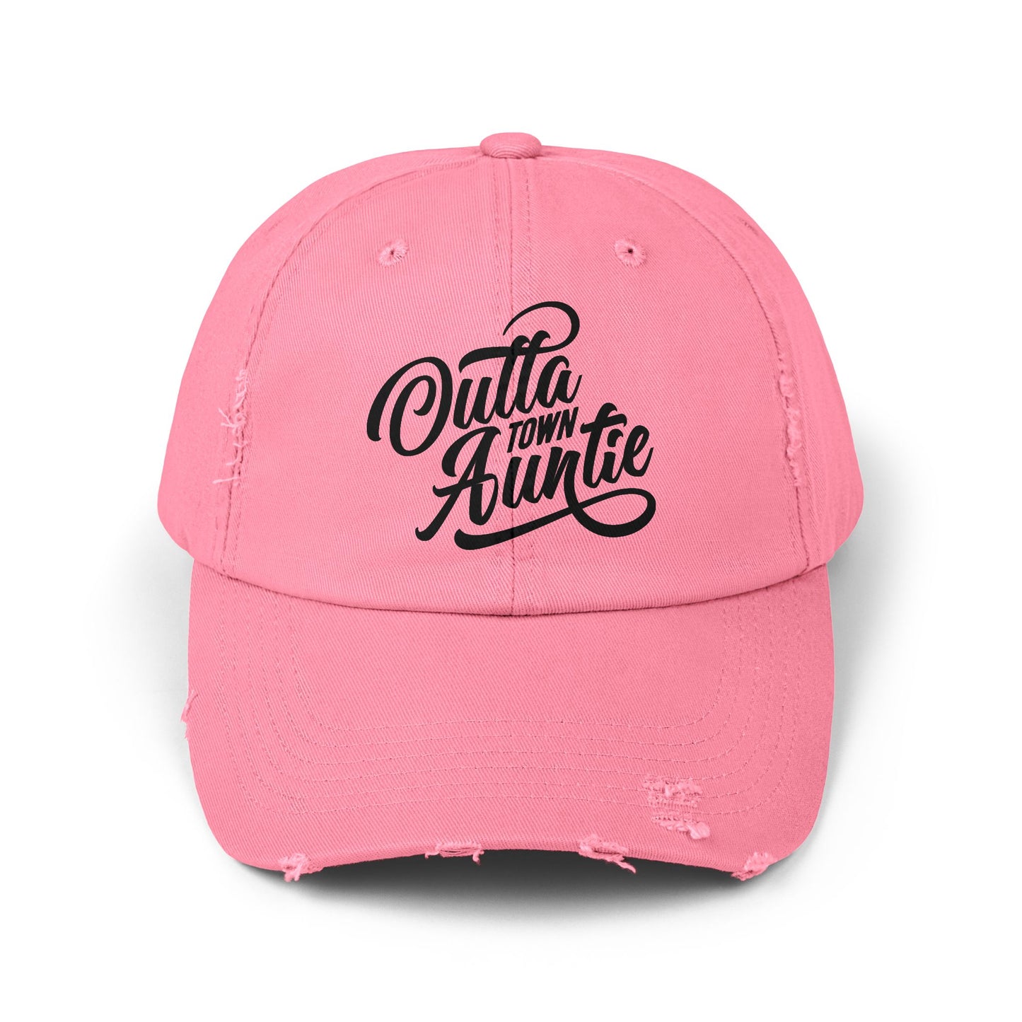 Unisex Distressed Cap | Outta Town Auntie